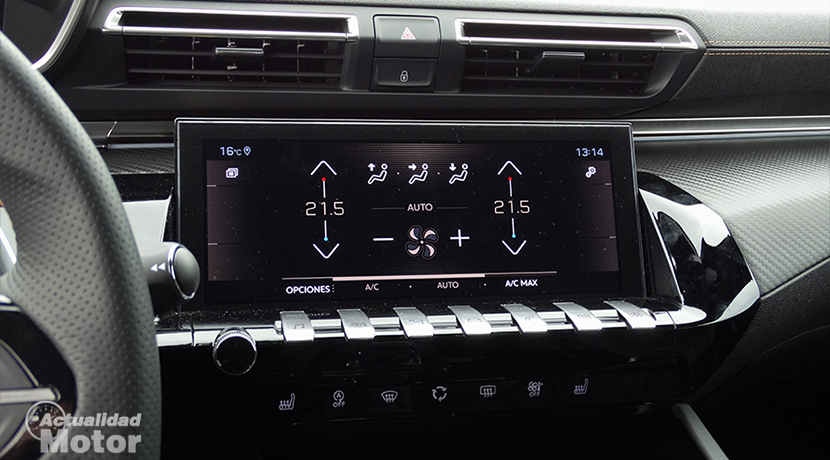 Test Peugeot 508 main touch screen